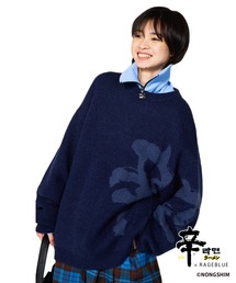 RAGEBLUE | 【辛ラーメン】コラボ/ビッグロゴニット(ニット/セーター)