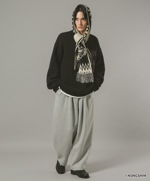 RAGEBLUE（レイジブルー）の「【辛ラーメン】コラボ/ビッグロゴニット（ニット/セーター・メンズ・ブラック/ブルー/レッド系その他・LARGE/MEDIUM）」の4枚目の写真