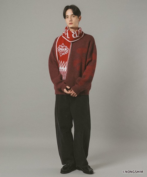 RAGEBLUE（レイジブルー）の「【辛ラーメン】コラボ/ビッグロゴニット（ニット/セーター・メンズ・ブラック/ブルー/レッド系その他・LARGE/MEDIUM）」の12枚目の写真