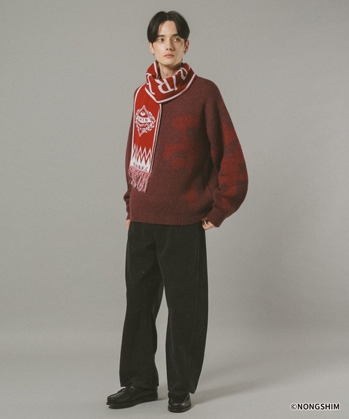 RAGEBLUE（レイジブルー）の「【辛ラーメン】コラボ/ビッグロゴニット（ニット/セーター・メンズ・ブラック/ブルー/レッド系その他・LARGE/MEDIUM）」の13枚目の写真