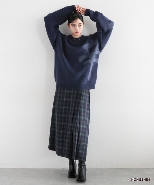 RAGEBLUE（レイジブルー）の「【辛ラーメン】コラボ/ビッグロゴニット（ニット/セーター・メンズ・ブラック/ブルー/レッド系その他・LARGE/MEDIUM）」の19枚目の写真