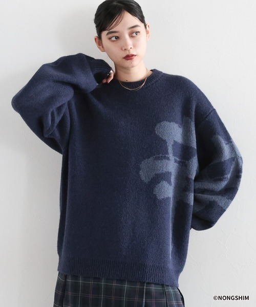 RAGEBLUE（レイジブルー）の「【辛ラーメン】コラボ/ビッグロゴニット（ニット/セーター・メンズ・ブラック/ブルー/レッド系その他・LARGE/MEDIUM）」の20枚目の写真