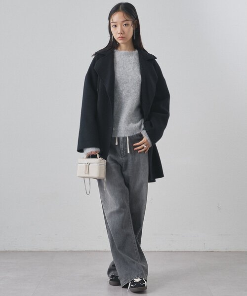 Whim Gazette（ウィムガゼット）の「スーリーアルパカクルーネックプルオーバー（ニット/セーター・レディース・ライトグレー/ピンク/モカ・FREE）」の9枚目の写真