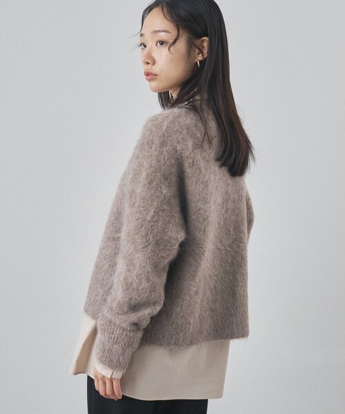 Whim Gazette（ウィムガゼット）の「スーリーアルパカクルーネックプルオーバー（ニット/セーター・レディース・ライトグレー/ピンク/モカ・FREE）」の13枚目の写真