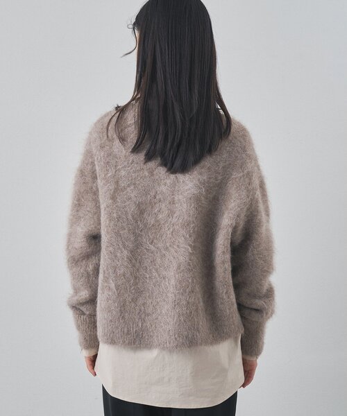 Whim Gazette（ウィムガゼット）の「スーリーアルパカクルーネックプルオーバー（ニット/セーター・レディース・ライトグレー/ピンク/モカ・FREE）」の14枚目の写真