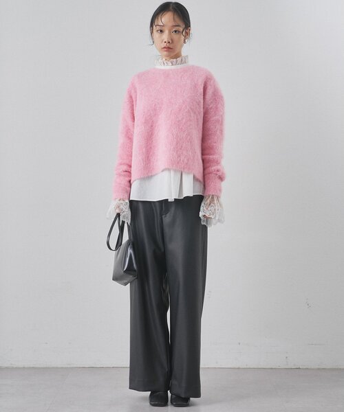 セール】スーリーアルパカクルーネックプルオーバー（ニット/セーター