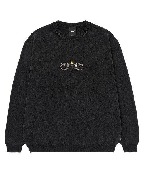 HUF WORLDWIDE CLOTHIERS SWEATERブラック WORLDWIDE CLOTHIERS SWEATER（ニット/セーター）｜HUF（ハフ）の
