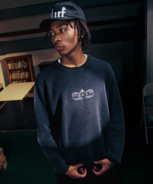 HUF（ハフ）の「WORLDWIDE CLOTHIERS SWEATER（ニット/セーター・メンズ・ナチュラル/ブラック・S/M/L/XL）」の19枚目の写真