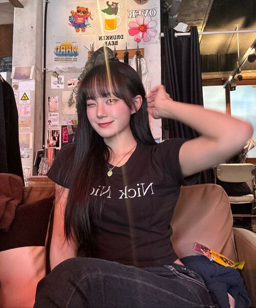 NICK&NICOLE(ニックアンドニコール)の「NICOLE PINTUCK CROP TEE_BLACK(Tシャツ/カットソー・レディース・その他・LARGE/MEDIUM)」の5枚目の写真