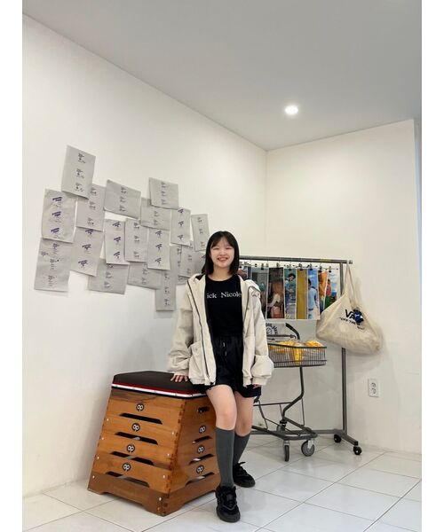 NICK&NICOLE(ニックアンドニコール)の「NICOLE PINTUCK CROP TEE_BLACK(Tシャツ/カットソー・レディース・その他・LARGE/MEDIUM)」の9枚目の写真