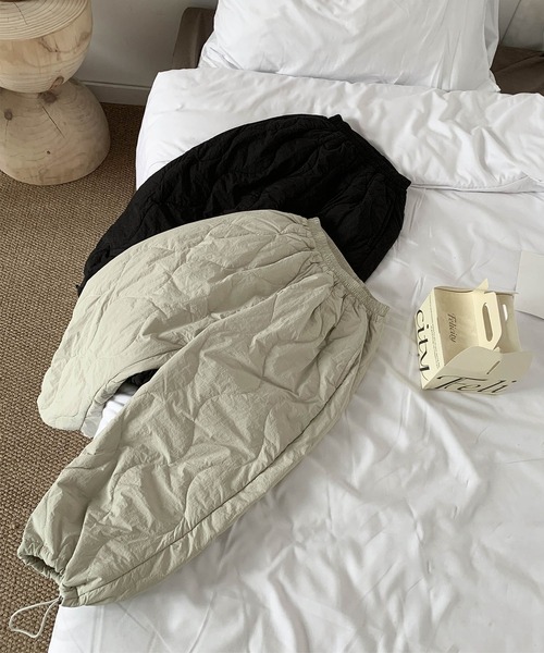 aimoha(アイモハ)の「【aimoha-KIDS-】キルティングテーパードパンツ (AW)(その他パンツ・キッズ・ブラック/ライトベージュ・90㎝/100cm/110cm/120cm/130cm/140cm)」の15枚目の写真