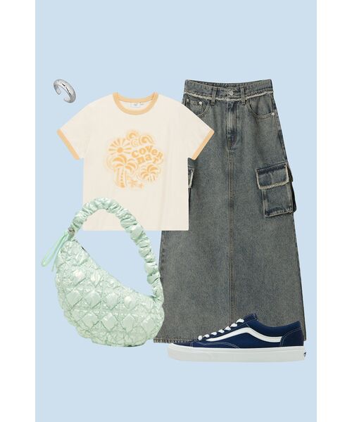 AVANDRESS(アバンドレス )の「Harper Tassel Pocket Denim Long Skirt BLUE(スカート・レディース・ブルー・SMALL/LARGE/MEDIUM)」の10枚目の写真
