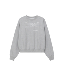 Quote sweat shirts GREY