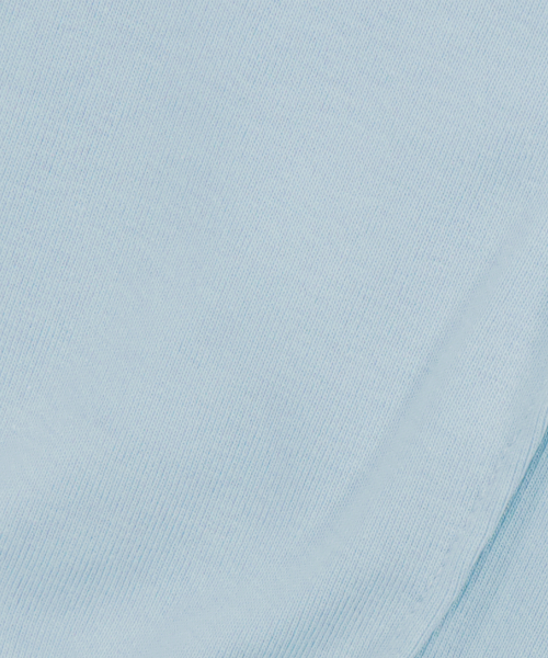 WOOALONG（ウアロン）の「OG Round Hem Long T-shirt - SKY BLUE（Tシャツ/カットソー・レディース・スカイブルー・SMALL/MEDIUM）」の6枚目の写真