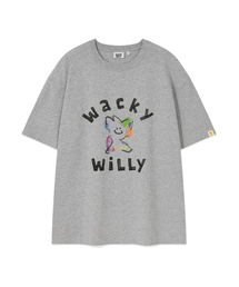 ビッグキキグラフィック半袖Tシャツグレー