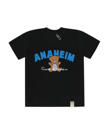 [UNISEX]アーチロゴベア半袖Tシャツ_ブラック