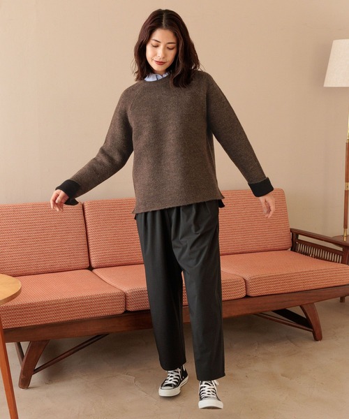 FOUND GOOD（ファウンドグッド）の「防風3タックパンツ（その他パンツ・レディース・グレー系8/アイボリー/ブラック/ブラウン系5・M/L/S）」の16枚目の写真