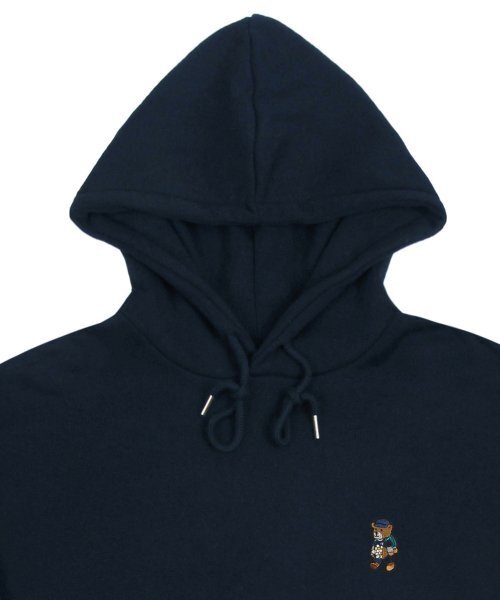 GRAVER（グレーバー）の「[UNISEX]デイジーブーケベア刺繍フードティー_ネイビー（パーカー・レディース・ネイビー・SMALL/MEDIUM/LARGE/X-LARGE）」の8枚目の写真