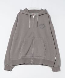 【BEN DAVIS/ベンデイビス】グランジワッペン ZIPフーディー ヴィンテージ加工 裏起毛 フルジップパーカー