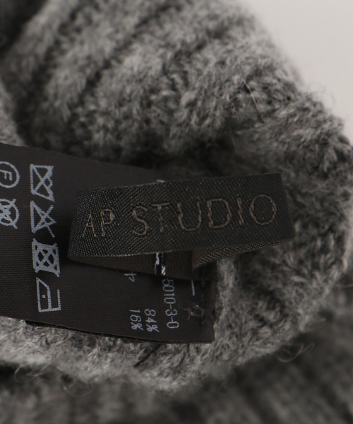 AP STUDIO（エーピーストゥディオ）の「ハンドウォーマー（手袋・レディース・ブラック/チャコールグレー/ブラウン・FREE）」の18枚目の写真