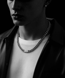 MONOCHROME（モノクローム）の「【MONOCHROME】 Stainless Curb Chain Plate Necklace / ステンレス喜平チェーンプレートネックレス / ユニセックス / 太め / シルバー（ネックレス）」