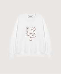 LA POMME petit Dot Logo Print Sweater
