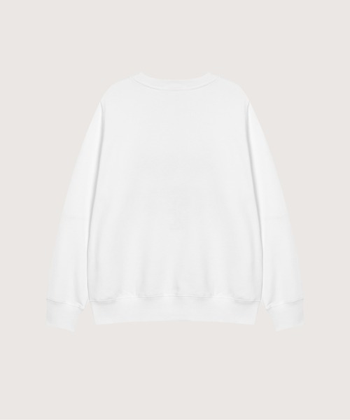 LA POMME petit（ラポミ・プチ）の「LA POMME petit Dot Logo Print Sweater（スウェット・レディース・ホワイト・FREE）」の2枚目の写真