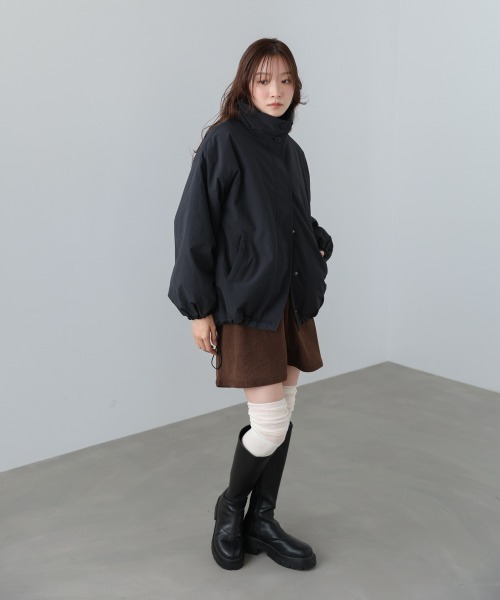 Bab（バブ）の「ハイネック中綿ブルゾン（ブルゾン・レディース・アイボリー/ブラック・M）」の20枚目の写真