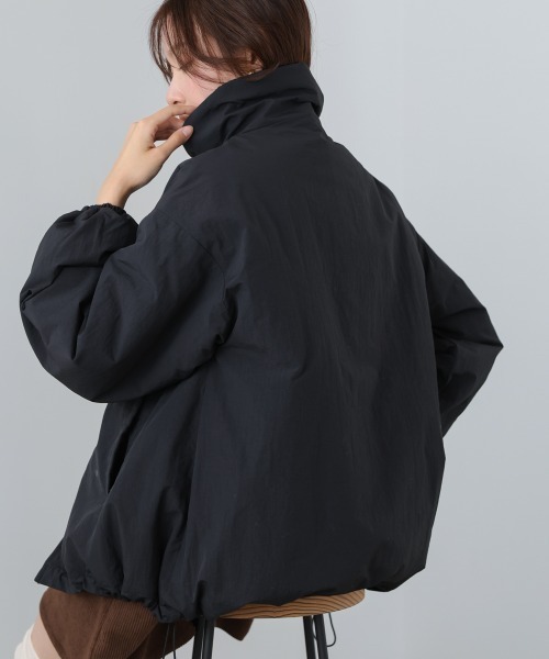 Bab（バブ）の「ハイネック中綿ブルゾン（ブルゾン・レディース・アイボリー/ブラック・M）」の22枚目の写真