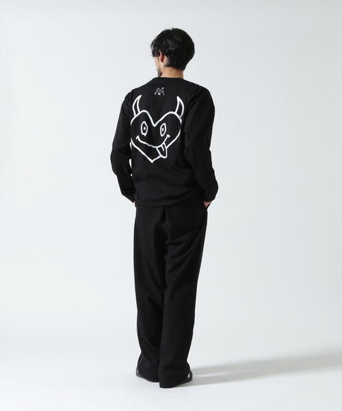maxsix(マックスシックス)の「maxsix(マックスシックス)DOUBLE HERT L/S TEE(Tシャツ/カットソー・メンズ・ブラック/ホワイト・L/M)」の19枚目の写真