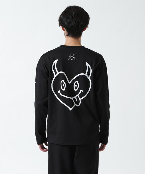 maxsix(マックスシックス)の「maxsix(マックスシックス)DOUBLE HERT L/S TEE(Tシャツ/カットソー・メンズ・ブラック/ホワイト・L/M)」の21枚目の写真