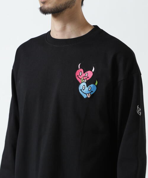 maxsix(マックスシックス)の「maxsix(マックスシックス)DOUBLE HERT L/S TEE(Tシャツ/カットソー・メンズ・ブラック/ホワイト・L/M)」の22枚目の写真