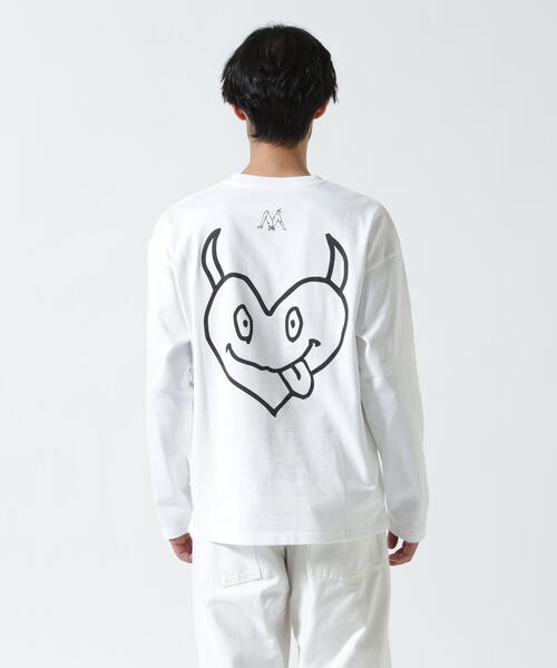 maxsix(マックスシックス)の「maxsix(マックスシックス)DOUBLE HERT L/S TEE(Tシャツ/カットソー・メンズ・ブラック/ホワイト・L/M)」の10枚目の写真