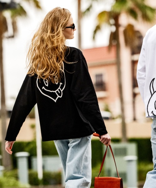 maxsix(マックスシックス)の「maxsix(マックスシックス)DOUBLE HERT L/S TEE(Tシャツ/カットソー・メンズ・ブラック/ホワイト・L/M)」の1枚目の写真