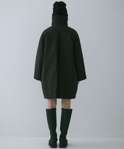 STUDIOUS（ステュディオス）の「【STUDIOUS/ステュディオス】PADDED BUTTON COAT/パデッドボタンコート/軽アウター/中綿コート（その他アウター・レディース・ブラウン/ブラック・FREE）」の11枚目の写真