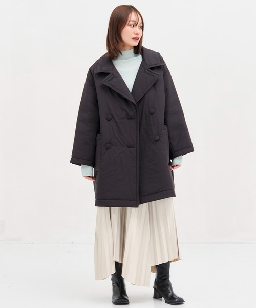 セール】【STUDIOUS/ステュディオス】PADDED BUTTON COAT/パデッド セール】【STUDIOUS/ステュディオス】PADDED BUTTON COAT/パデッド