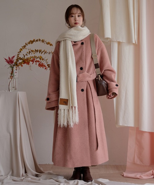 mideal（マイディール）の「original glitter shaggy muffler / オリジナルグリッターシャギーマフラー（マフラー・レディース・ブラウン/アイボリー・FREE）」の20枚目の写真