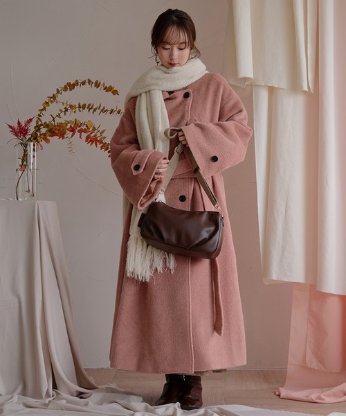 mideal（マイディール）の「original glitter shaggy muffler / オリジナルグリッターシャギーマフラー（マフラー・レディース・ブラウン/アイボリー・FREE）」の21枚目の写真