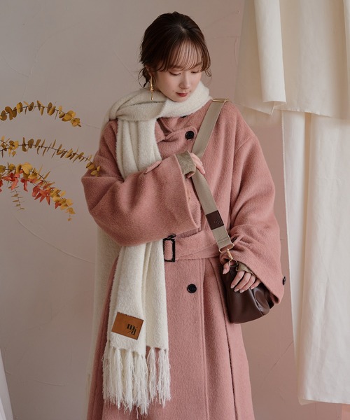 mideal（マイディール）の「original glitter shaggy muffler / オリジナルグリッターシャギーマフラー（マフラー・レディース・ブラウン/アイボリー・FREE）」の19枚目の写真