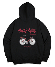 MONSTER REPUBLIC（モンスターリパブリック）の「パピュラー バイシクル レッド フードパーカー ブラック_8205（パーカー）」