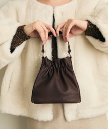 Lunea | 巾着ミニバッグ/ショルダー紐付き2way(ハンドバッグ)