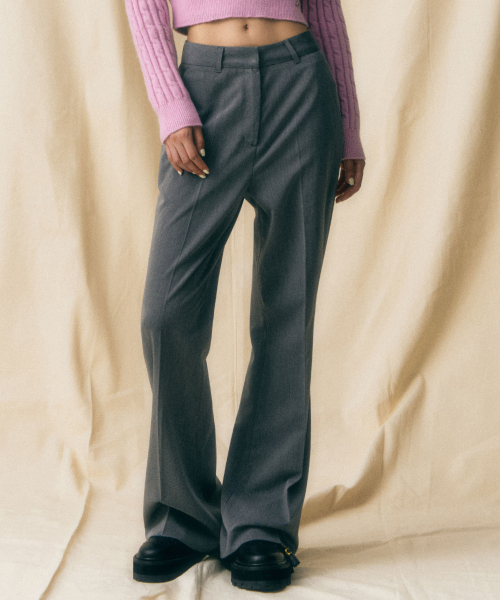 Vivacious（ビバシャス）の「Gentle Bootscut Pants_3COL（スラックス・レディース・グレー/カーキ/ブラック・SMALL/MEDIUM/LARGE）」の5枚目の写真