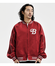 EXTRAORDINARY（エクストラオーディナリー）の「B.S.C SOUVENIR SATIN JACKET RED（スタジャン）」