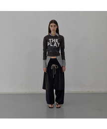 PRINTED JERSEY TOP_STRIPED (BROWN)