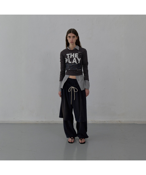 LCDC TM(エルシーディーシーティーエム)の「PRINTED JERSEY TOP_STRIPED (BROWN)(Tシャツ/カットソー・レディース・その他・MEDIUM/SMALL)」の4枚目の写真