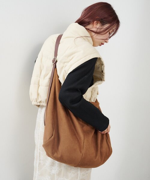 Kastane(カスタネ)の「【A4サイズ】ビッグショルダーBAG(ショルダーバッグ・レディース・ブラウン系その他/ブラウン・FREE)」の6枚目の写真