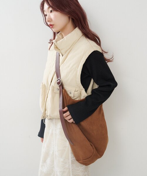 Kastane(カスタネ)の「【A4サイズ】ビッグショルダーBAG(ショルダーバッグ・レディース・ブラウン系その他/ブラウン・FREE)」の7枚目の写真