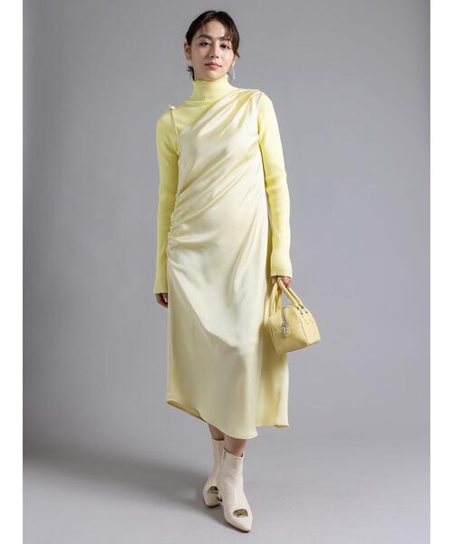 Te chichi（テチチ）の「【Atelier Bonheur】サテンキャミドレス《2025winter catalog item》（ワンピース・レディース・イエロー・F）」の3枚目の写真