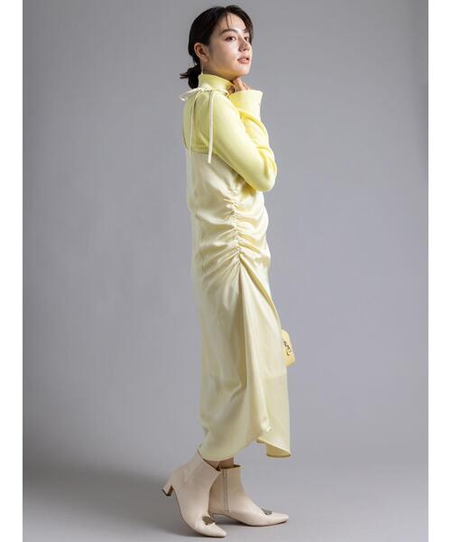 Te chichi（テチチ）の「【Atelier Bonheur】サテンキャミドレス《2025winter catalog item》（ワンピース・レディース・イエロー・F）」の7枚目の写真