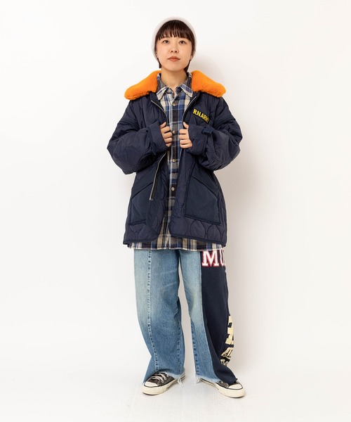 RNA（アールエヌエー）の「J2173 リメイクキルティングジャケット（ブルゾン・レディース・カーキ/ネイビー・MEDIUM）」の22枚目の写真